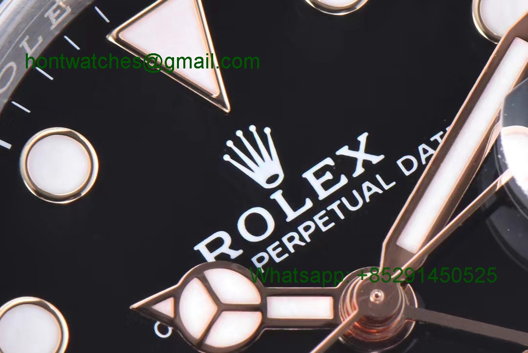 Rolex GMT II 126711 CHNR Root Beer Clean Factory 1:1 Best SS Rose Gold 3285 Hontwatch Replica Watch Wholesale 