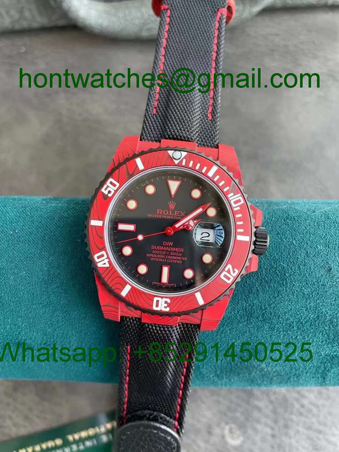 Replica Rolex Submariner DIW Red Carbon VSF 1:1 Best - Hontwatch Wholesale