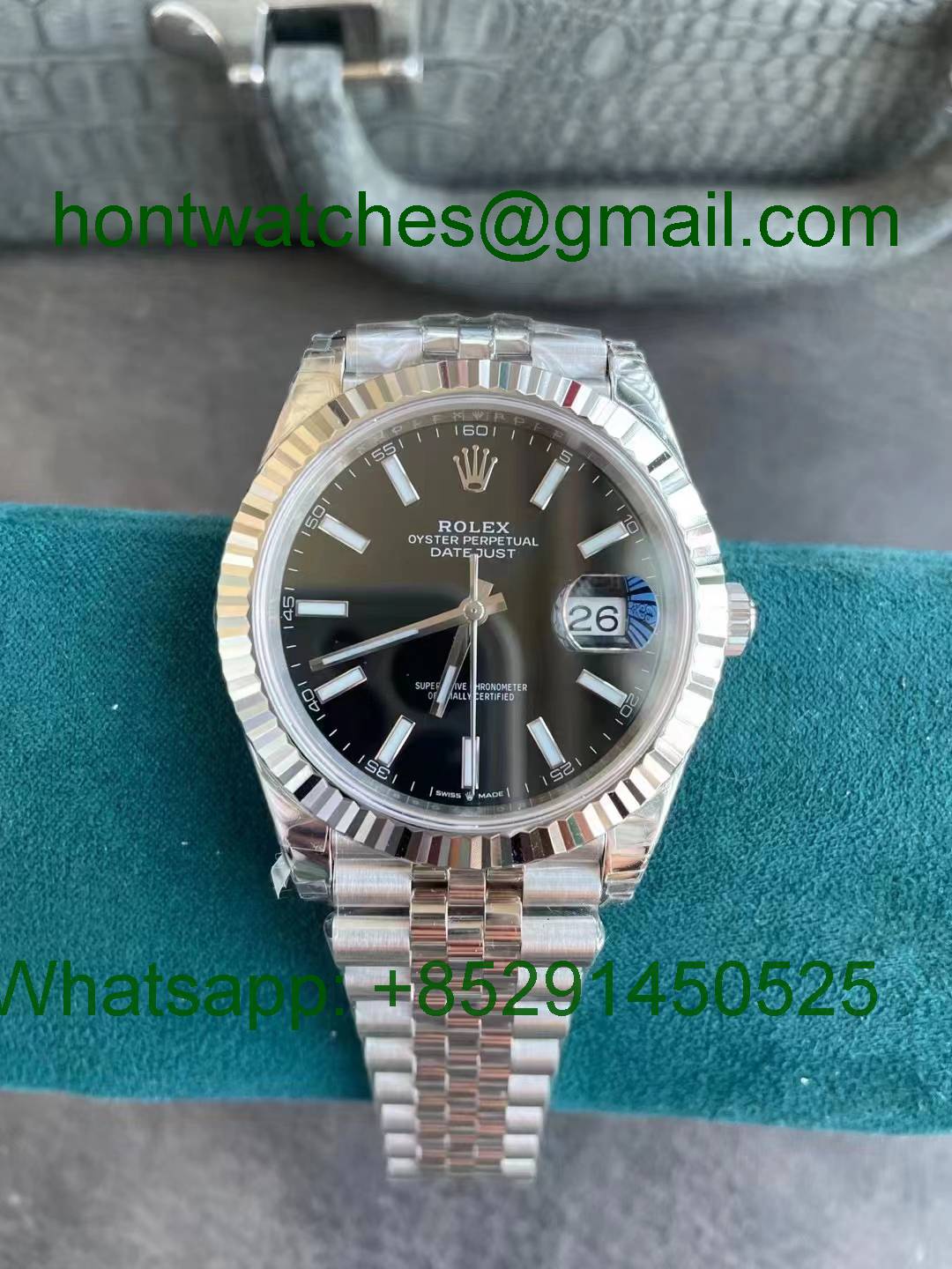 Replica Rolex Datejust 126334 41mm Black VSF 1:1 Best VS3235 Julibee- Hontwatch Wholesale
