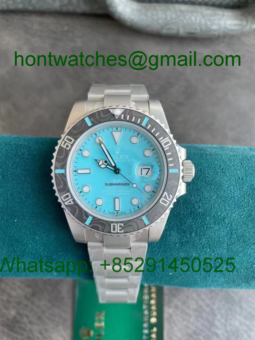 Replica Rolex Submariner DIW 40mm Tiffany Blue Dial VSF 1:1 Best VS3135- Hontwatch Wholesale 
