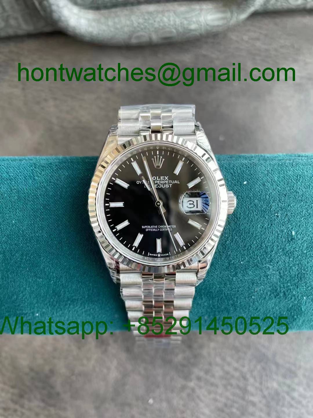 Replica Rolex Datejust 126234 36mm Black Dial VSF 1:1 Best VS3235 - Hontwatch Wholesale
