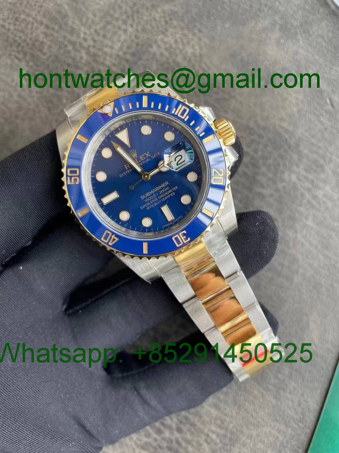 Replica Rolex Submariner 116613LB 904L Gold Steel VSF 1:1 Best Blue Dial VS3135 - Hontwatch Wholesale