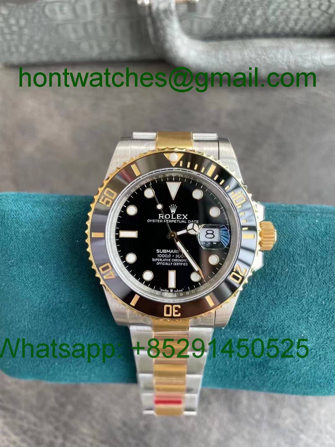 Replica Rolex Submariner 126613 Yellow Gold Steel Black VSF 1:1 Best - Hontwatch Wholesale