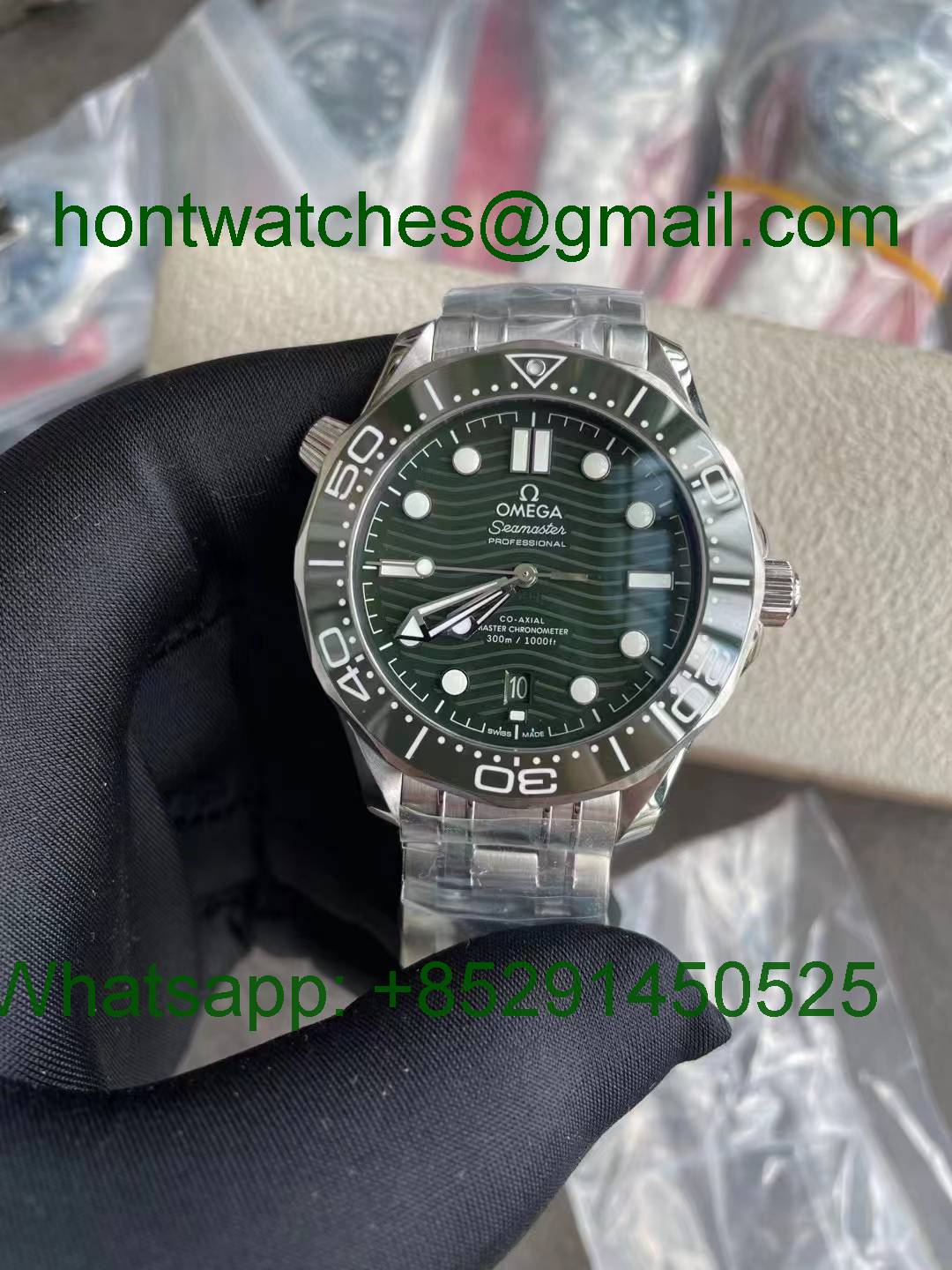 Replica OMEGA Seamaster 300m Green VSF SuperClone Hontwatch Wholesale