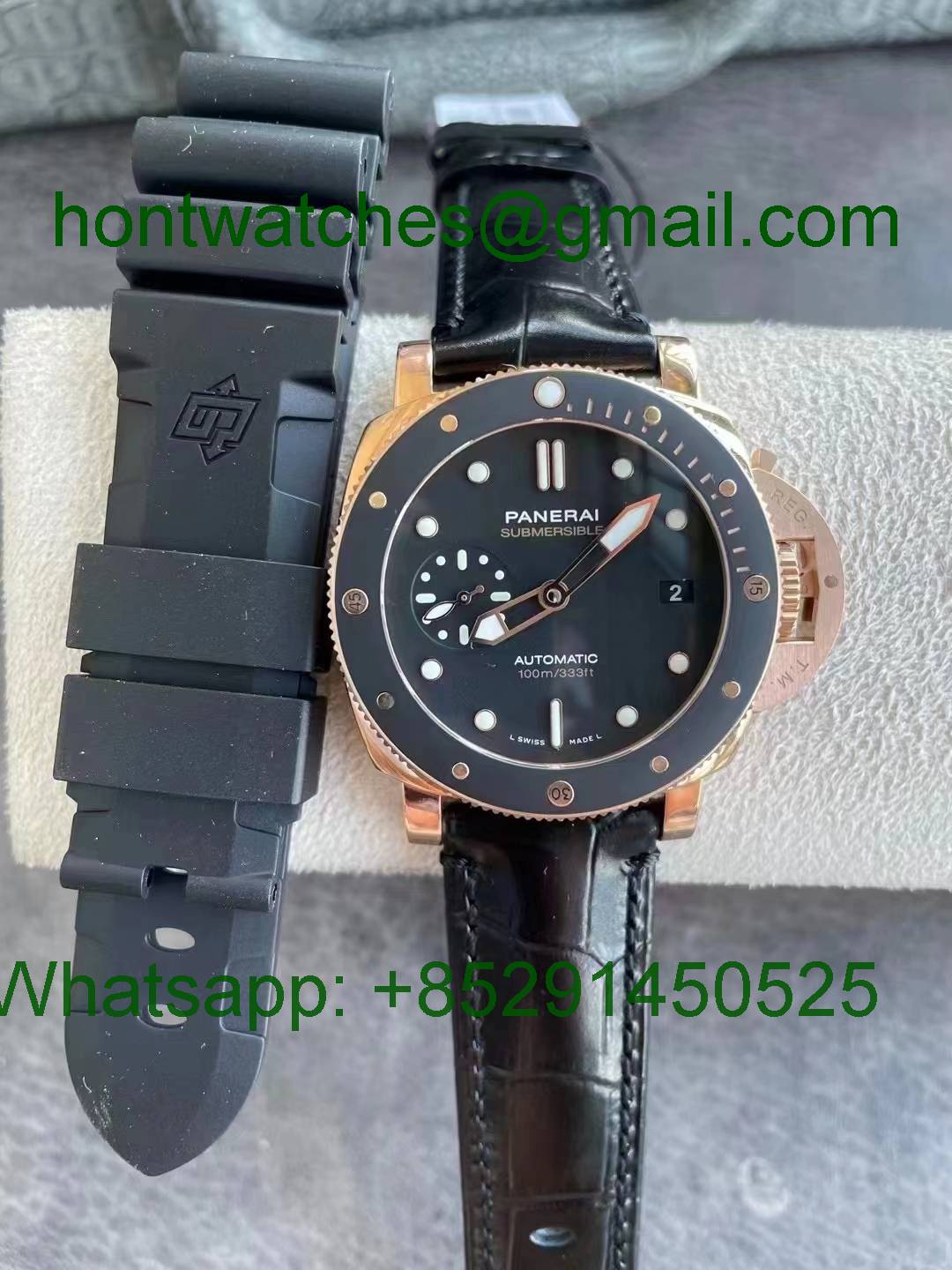 Replica Panerai PAM1070 Rose Gold SBF 1:1 Best Black Hontwatch Wholesale