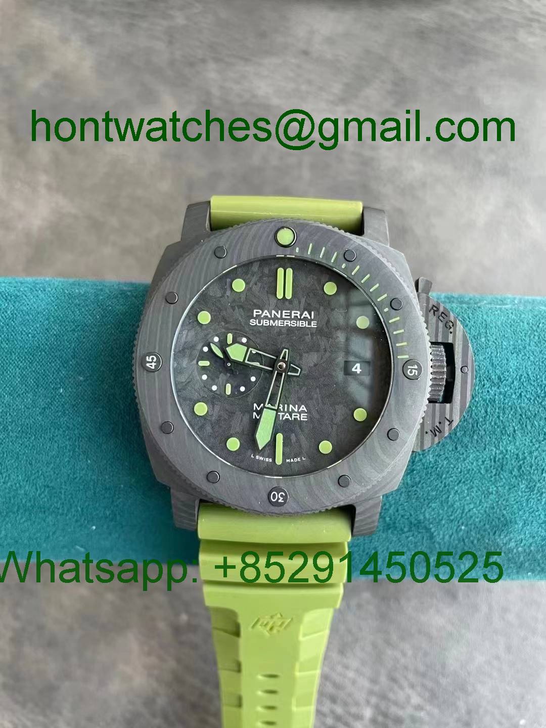 Replica Panerai PAM961 Green Carbotech VSF 1:1 Best Hontwatch Replica Watch Wholesale