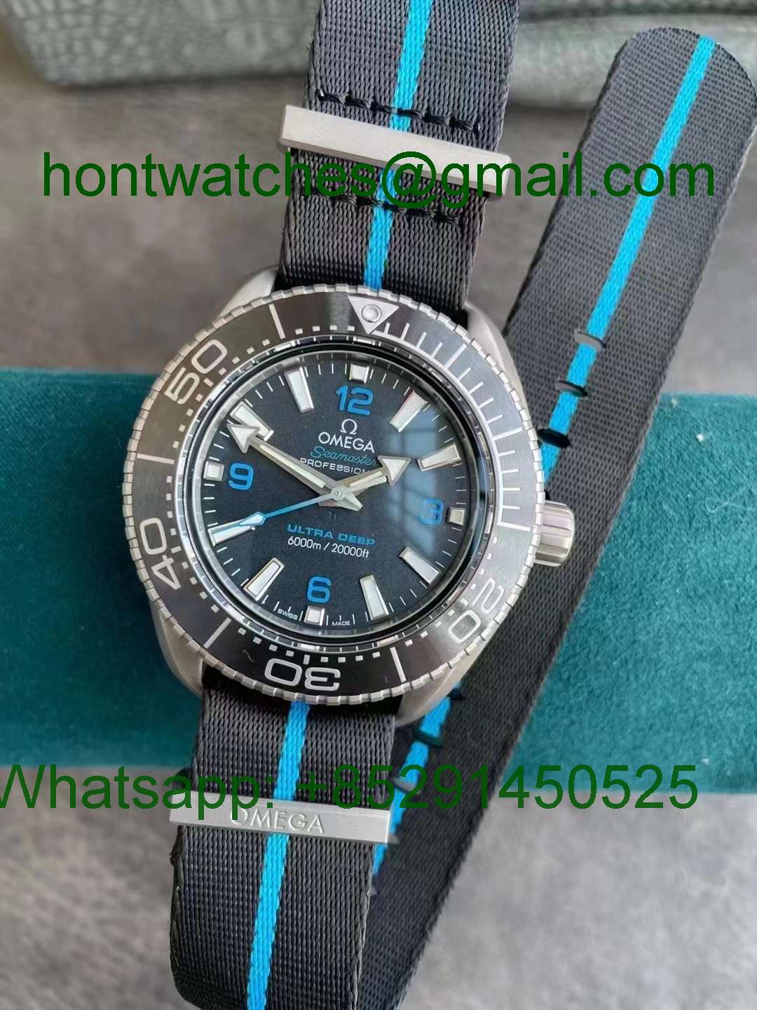 OMEGA Ultra Deep Titanium SBF VSF 1:1 Best NATO Strap Hontwatch Replica Watches Wholesale