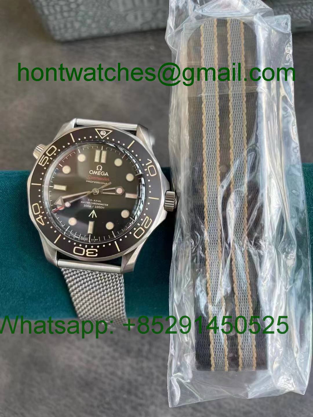 Replica OMEGA Seamster 300 No Time to Die Titanium V4 VSF 1:1 Best Hontwatch Replica Watch Wholesale
